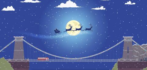 GWS Clifton Suspension Bridge Banner Illustration